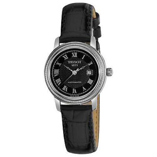 Tissot Women`s T0452071605300 T-classic Bridgeport Black Dial and Strap Watch - Black