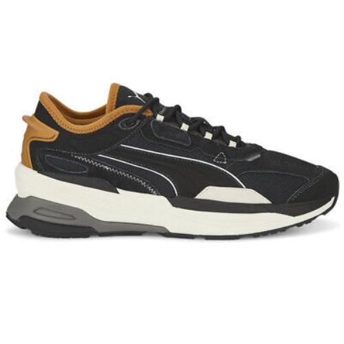 Puma Extent Nitro Heritage Lace Up Mens Black Sneakers Casual Shoes 38555601 - Black
