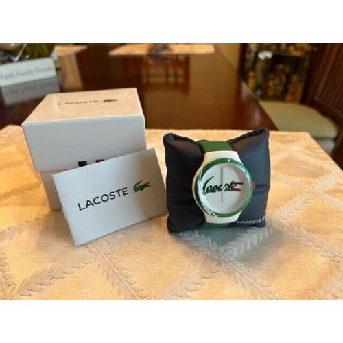 Lacoste Goa Resin Stainless Steel Green Silicone-strap Watch