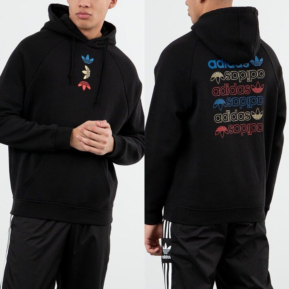Adidas Originals Trefoil Embroidered and Printed Cotton-blend Jersey Hoodie Xxl