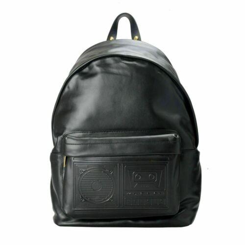 Versace Versus Leather Black Unisex Backpack