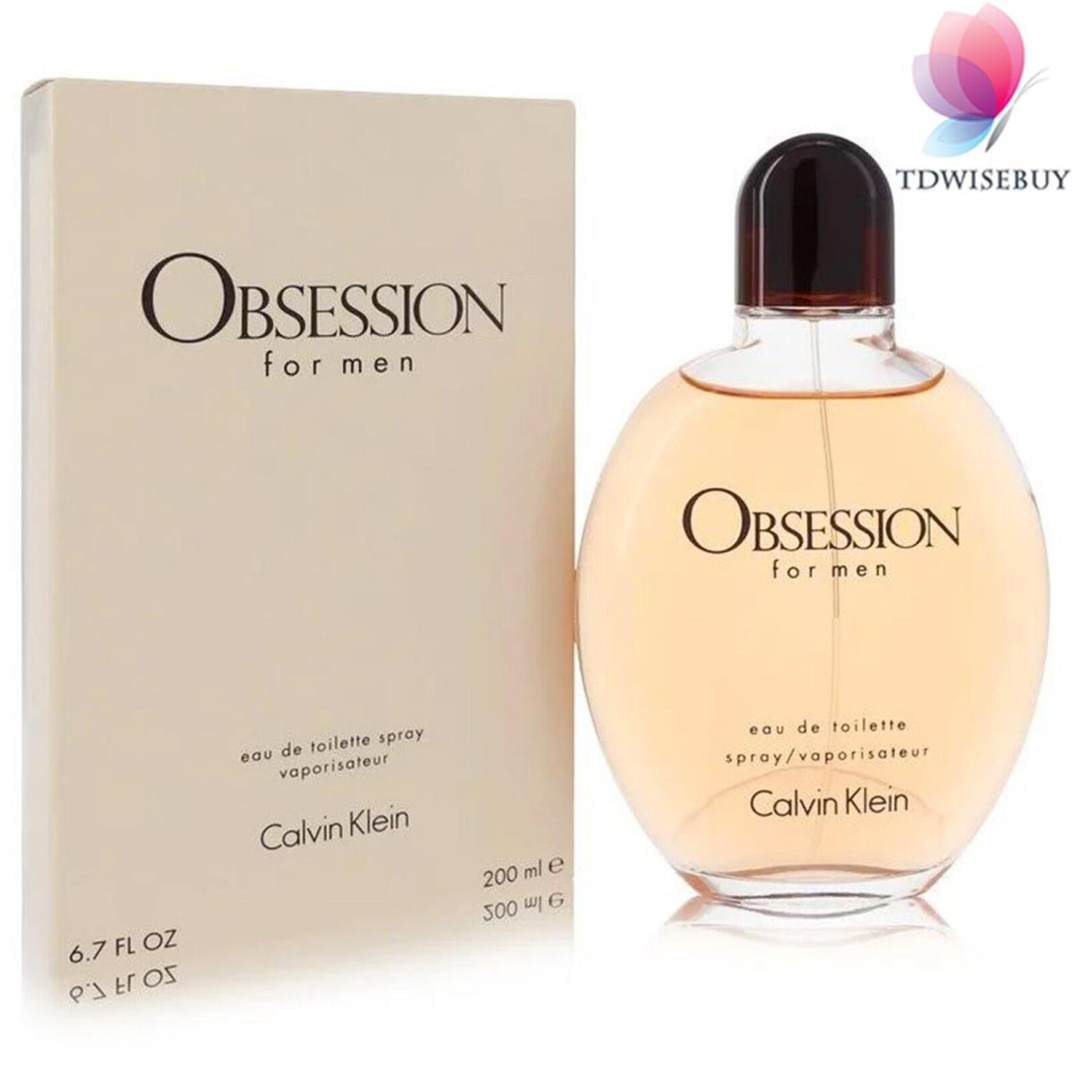 Obsession Cologne Men Perfume by Calvin Klein Eau De Toilette Spray 6.7 oz Edt