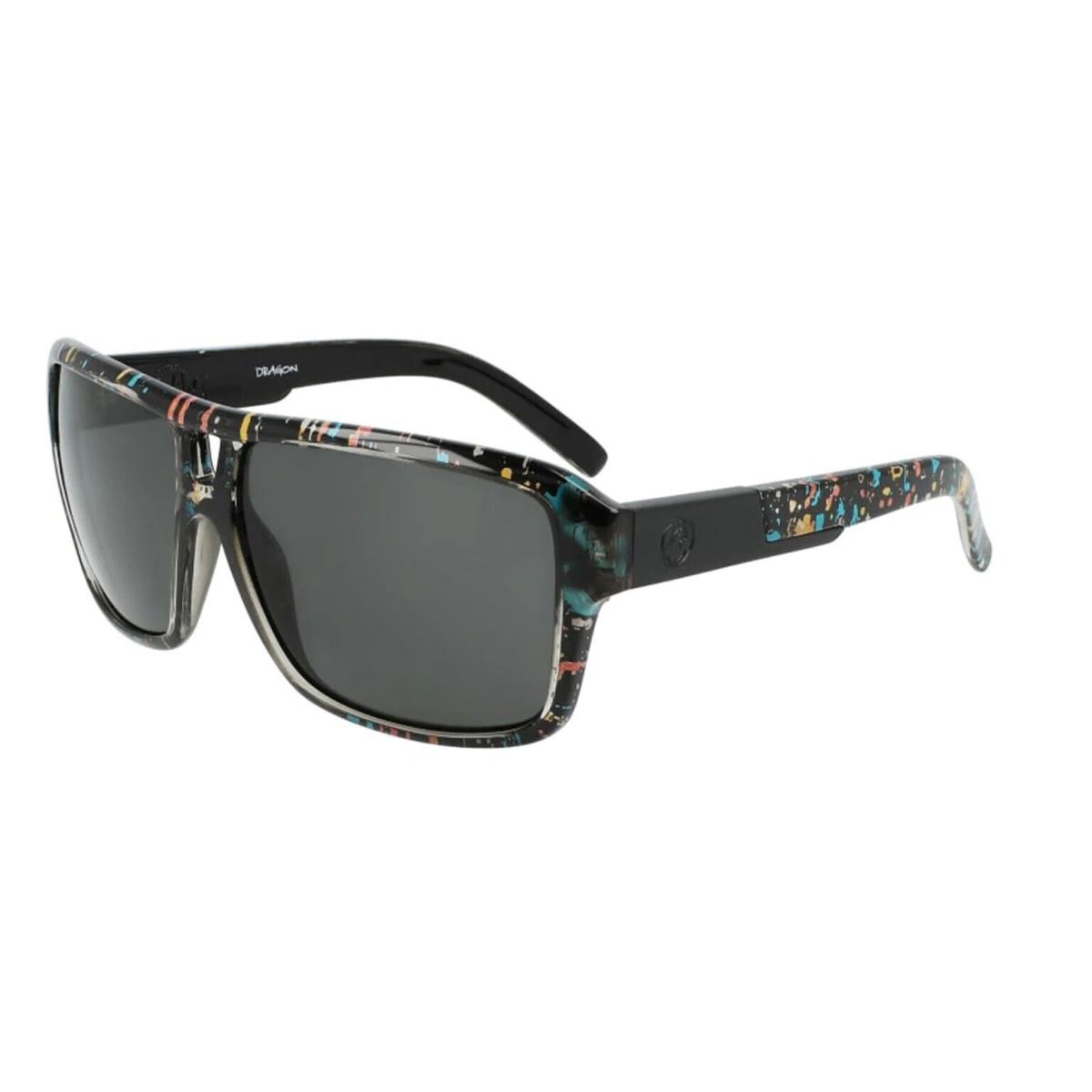 Dragon The Jam Polarized Sunglasses - Black/blue Green Iguchi / Lumalens Smoke - Frame: Black, Lens: Gray