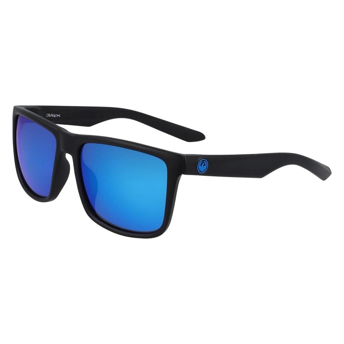 Dragon Meridien H2O Sunglasses - Matte Black / Lumalens Blue Ion Polarized Lens - Frame: Black, Lens: Blue