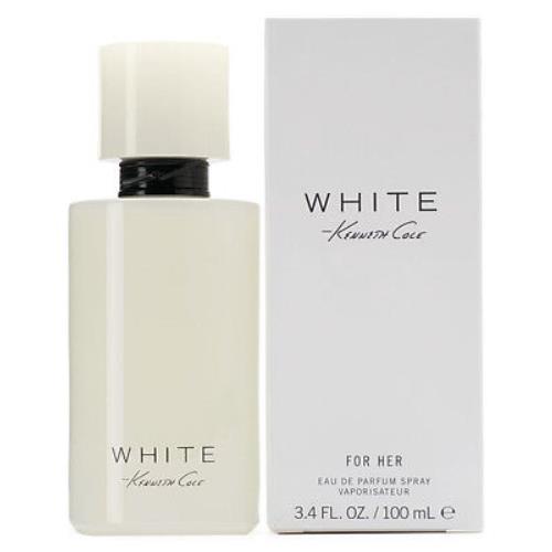 Kenneth Cole White For Women Perfume Eau de Parfum 3.4 oz 100 ml Edp Spray