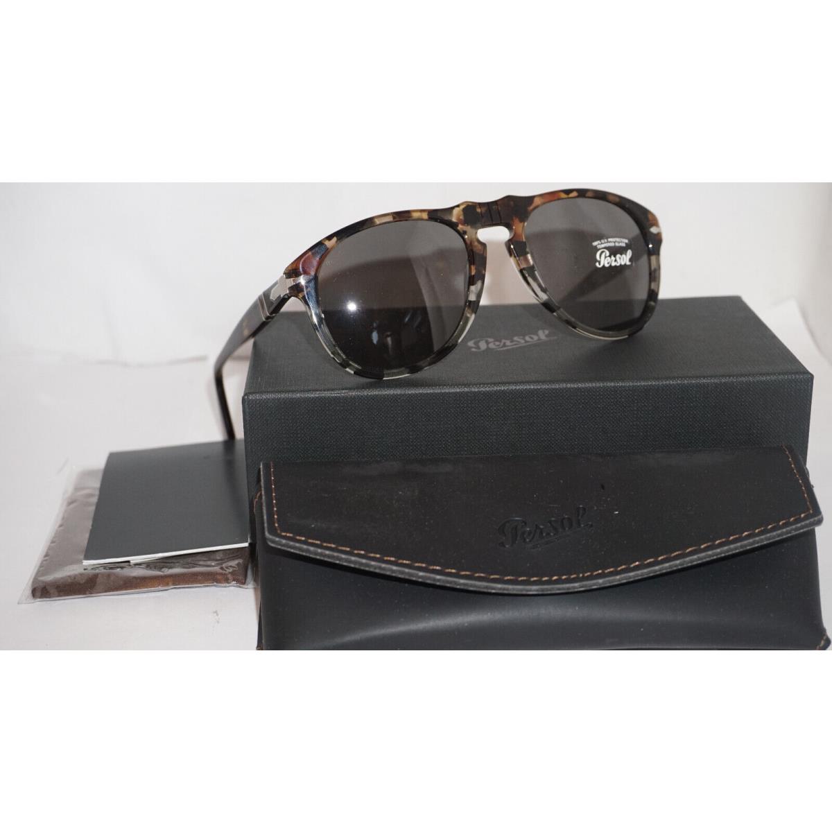 Persol Sunglasses Dark Havana Grey PO0649 1159B1 54 20 140