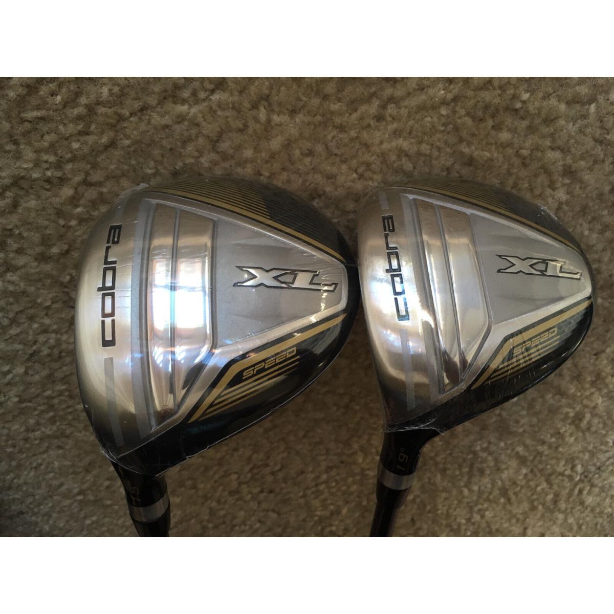 Left Handed Cobra XL Speed 15 3 Wood 19 5 Wood Regular Flex + HC s