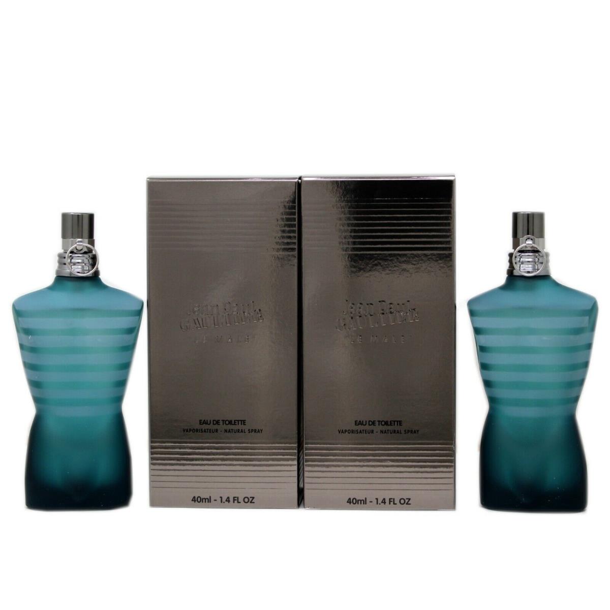 Jean Paul Gaultier LE Male Duo Eau DE Toilette Natural Spray 2x40ML