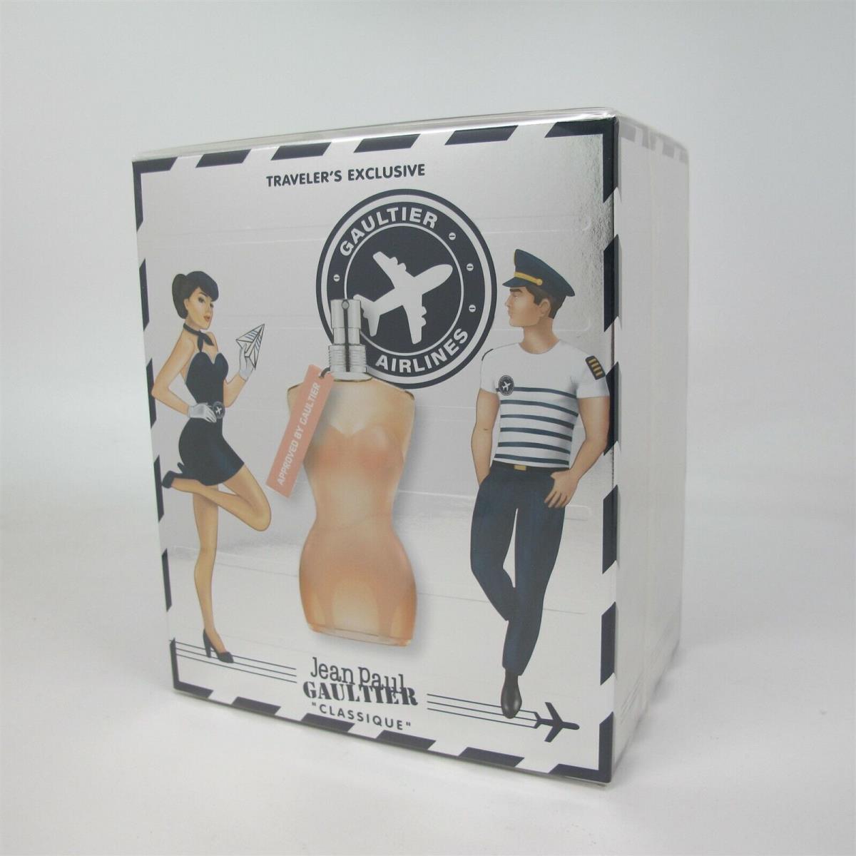 Classique by Jean Paul Gaultier 2 Pc Set: 3.3 oz 0.68 oz Edt Spray