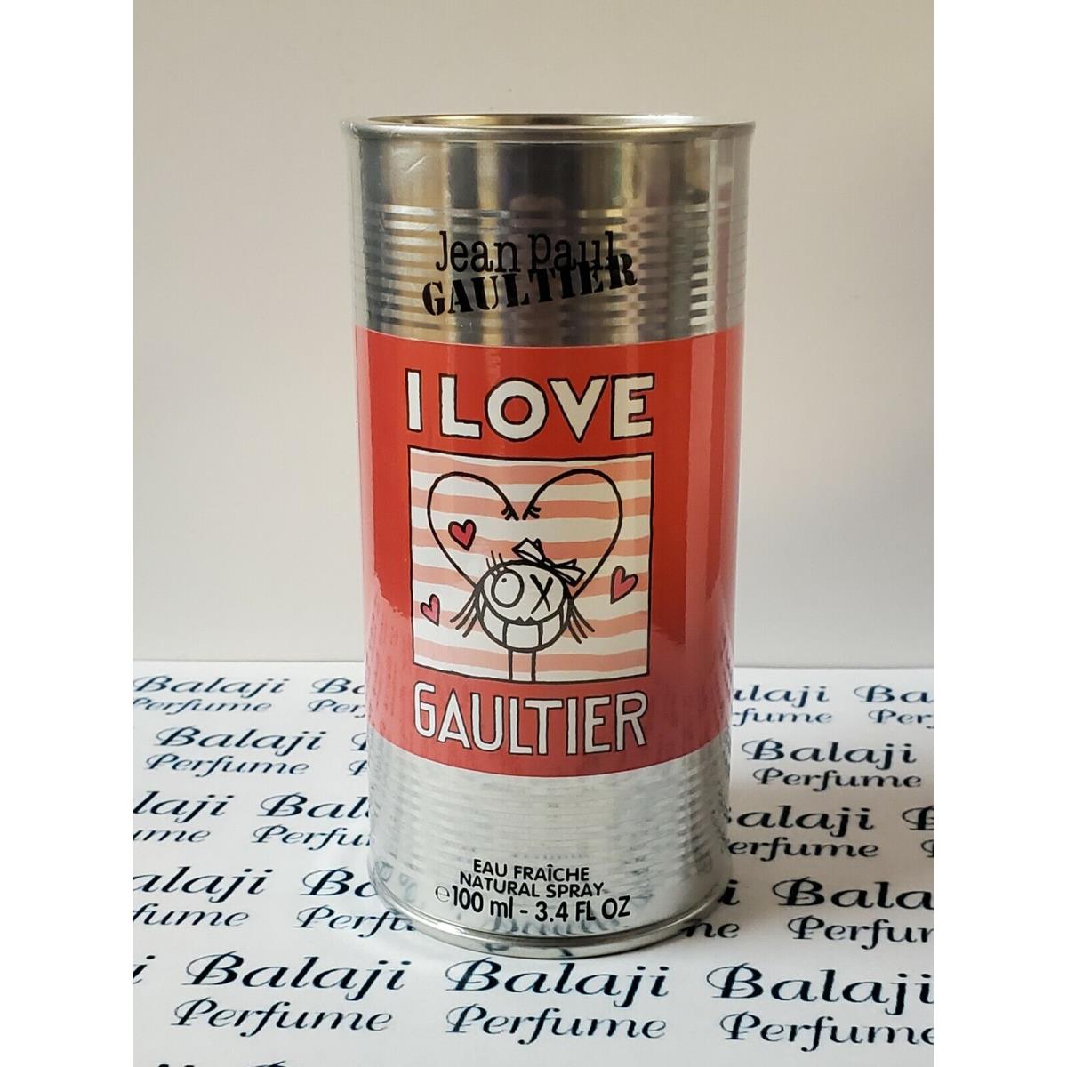 Jean Paul Gaultier 3.4oz I Love Gaultier by Jean Paul Gaultier For