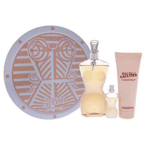 Classique by Jean Paul Gaultier For Women - 3 Pc Gift Set