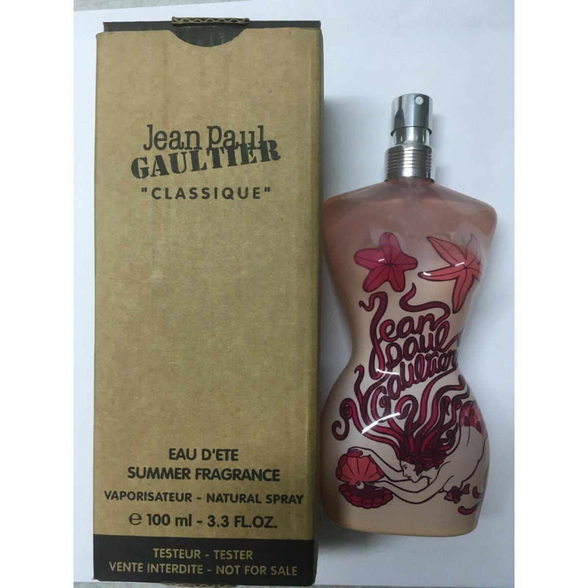 Jean Paul Gaultier Classique Eau D`ete Summer Fragrance Spray 3.3 3.4 Oz 2014 TT