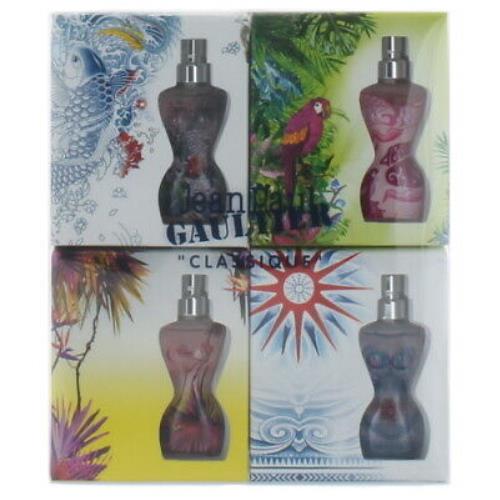 Classique by Jean P. Gaultier For Women Edt Splash Summer Fragrance .11oz x 4NIB
