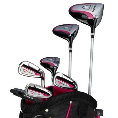 Callaway Strata RH 11 Piece Women`s Pink Golf Club / Driver Complete Package Set