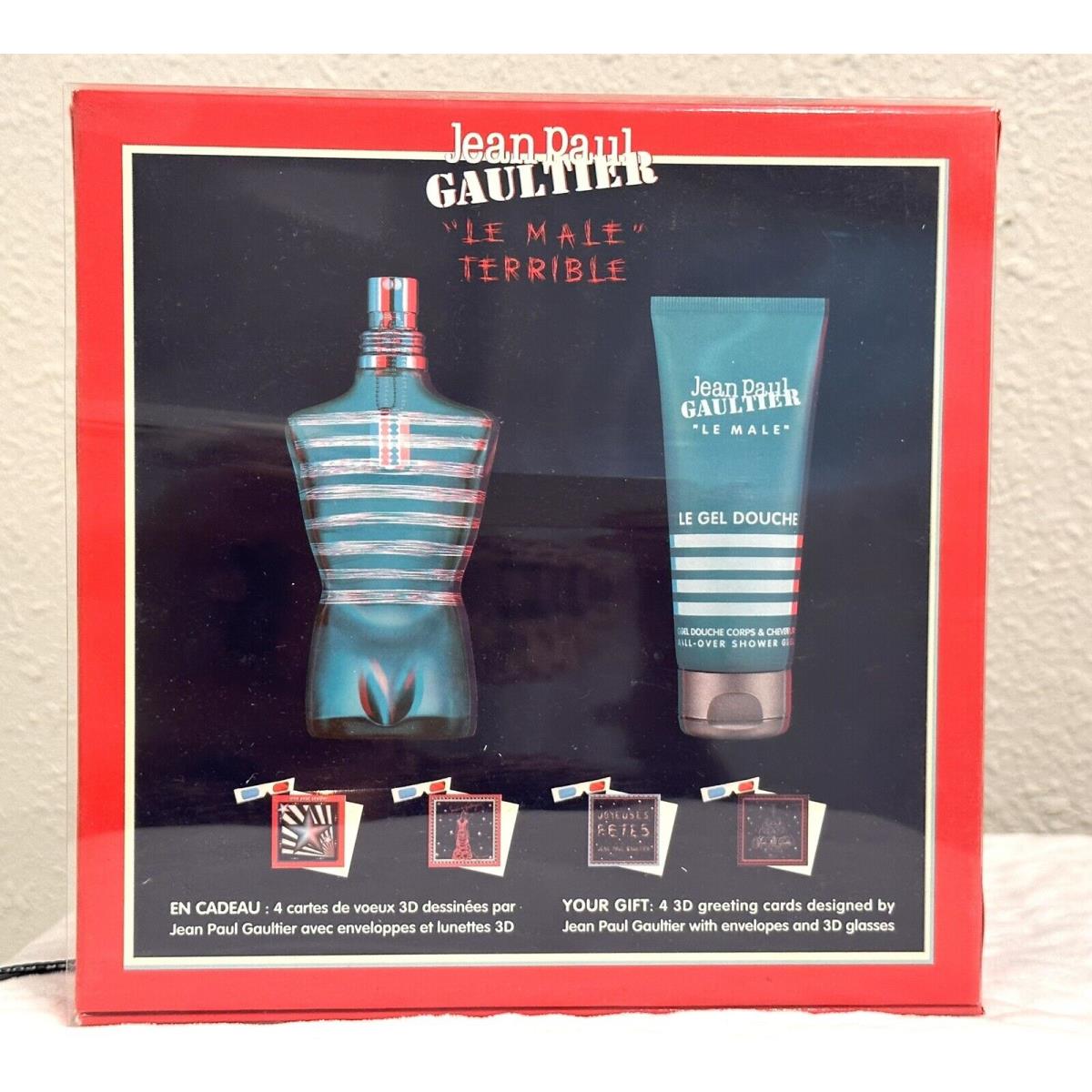 Jean Paul Gaultier Le Male Terrible Edt Extreme 2.5 oz + Shower Gel Gift Set