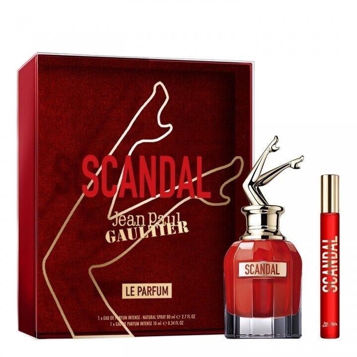 2PCS Set Jean Paul Gaultier Scandal LE Parfum Edp Intense 2.7oz/80ml+10ml