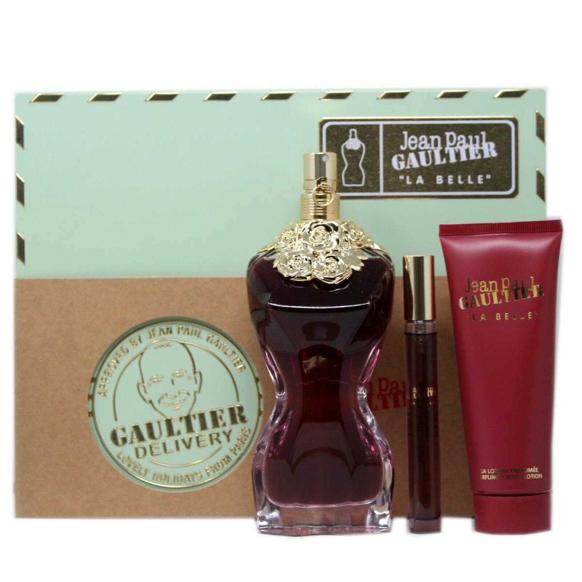 Jean Paul Gaultier LA Belle 3 Piece Gift Set Eau DE Parfum Spray 100ML