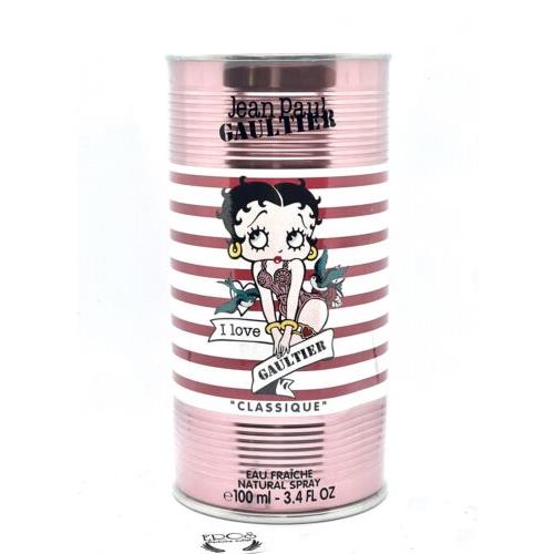 Classique Jean Paul Gaultier 3.4 oz 100 ml Edp Women Spray Betty Boop Box