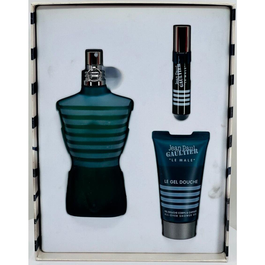 Jean Paul Gaultier `le Male` 4.2 Oz. 3 Piece Gift Set Rare. 2011 Edition