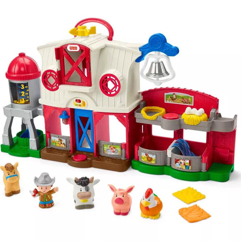 Fisher-price Little People Caring For Animals Farm Playset Toddler Wagon