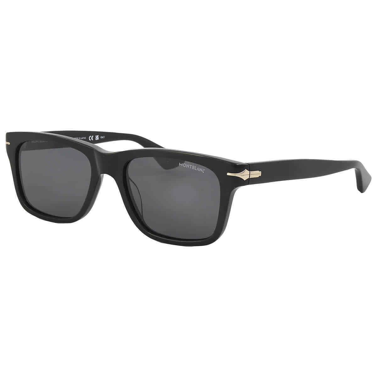 Montblanc Smoke Square Men`s Sunglasses MB0263S 001 54 MB0263S 001 54