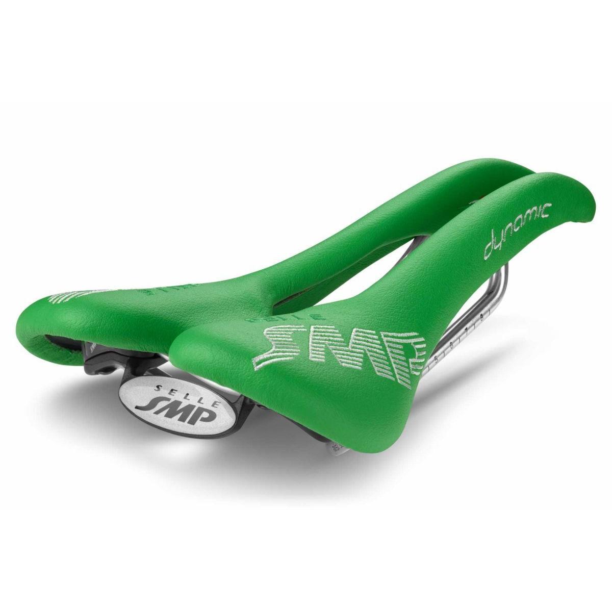 Selle Smp Dynamic Saddle with Steel Rails Green