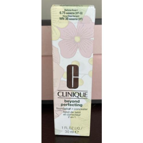 CS Clinique Beyond Perfecting Foundation+concealer 6.75 Sesame Vf-g 1.0 oz