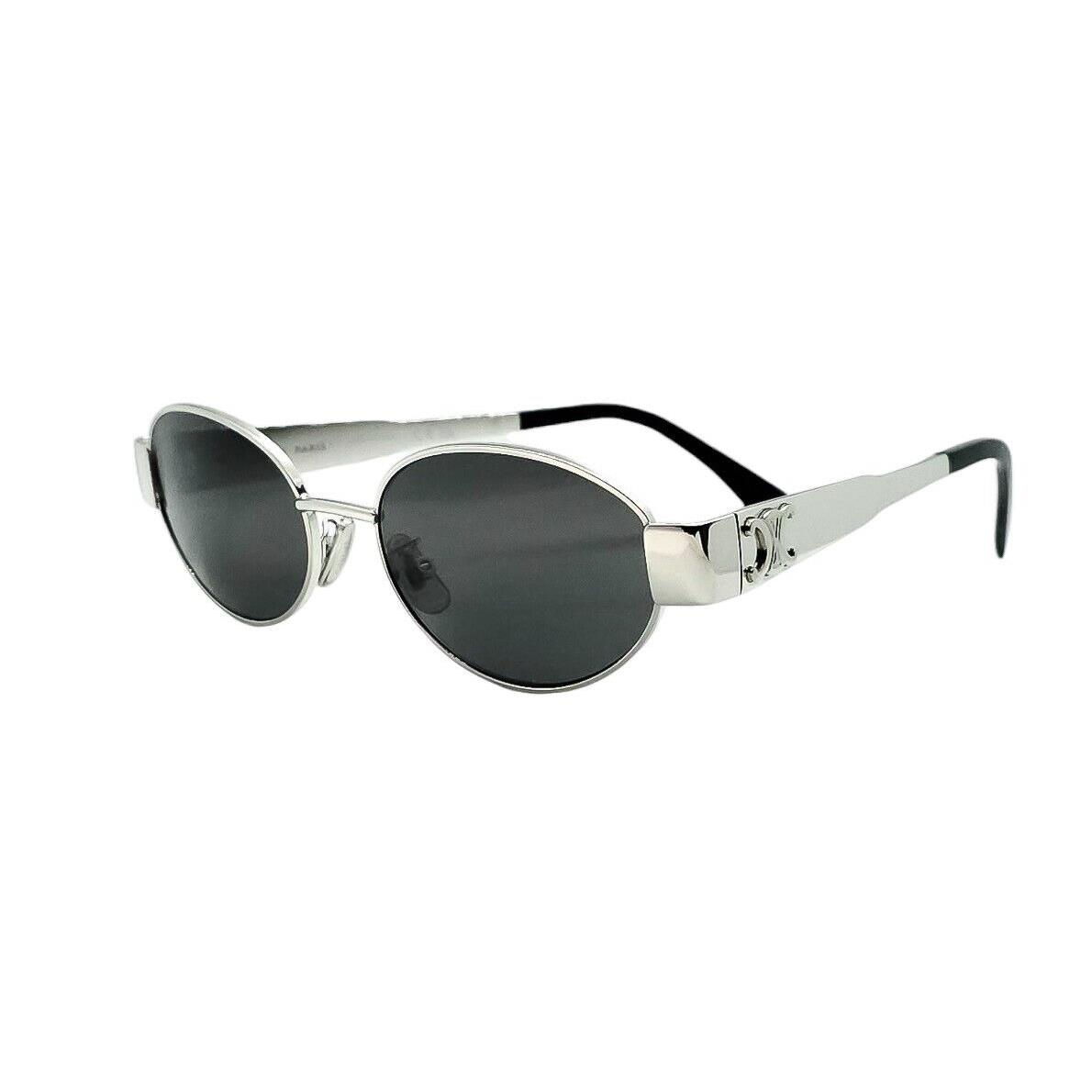 Celine CL40235U Sunglasses 16A Silver / Gray Lenses Size 54