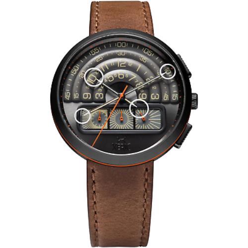 Xeric Halograph II Chrono Gunmetal Brown Watch