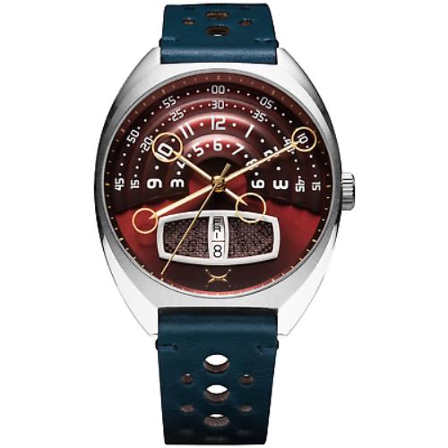 Xeric Halograph Iii Automatic Oxblood Blue Watch