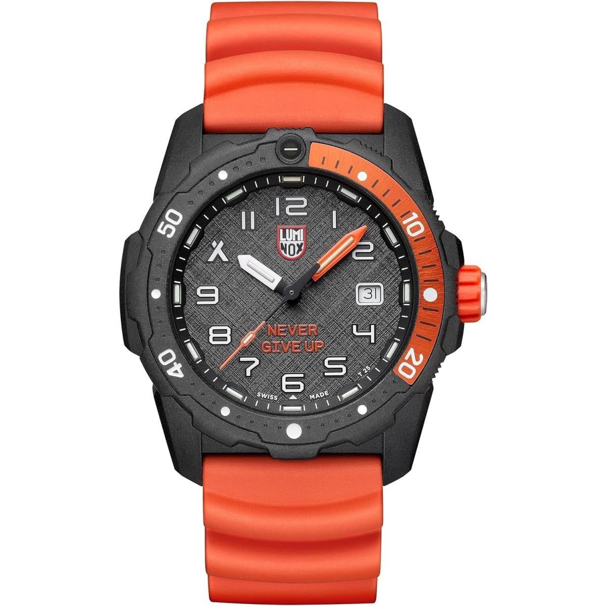 Luminox XB.3729.NGU Men`s Bear Grylls Survival Dive Analog Watch Black/orange