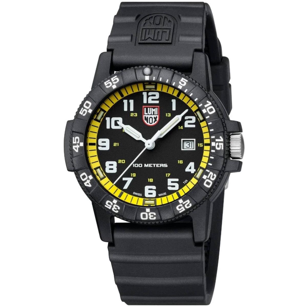 Luminox Men`s Watch Leatherback Sea Turtle Giant Black Silicone Strap XS.0325