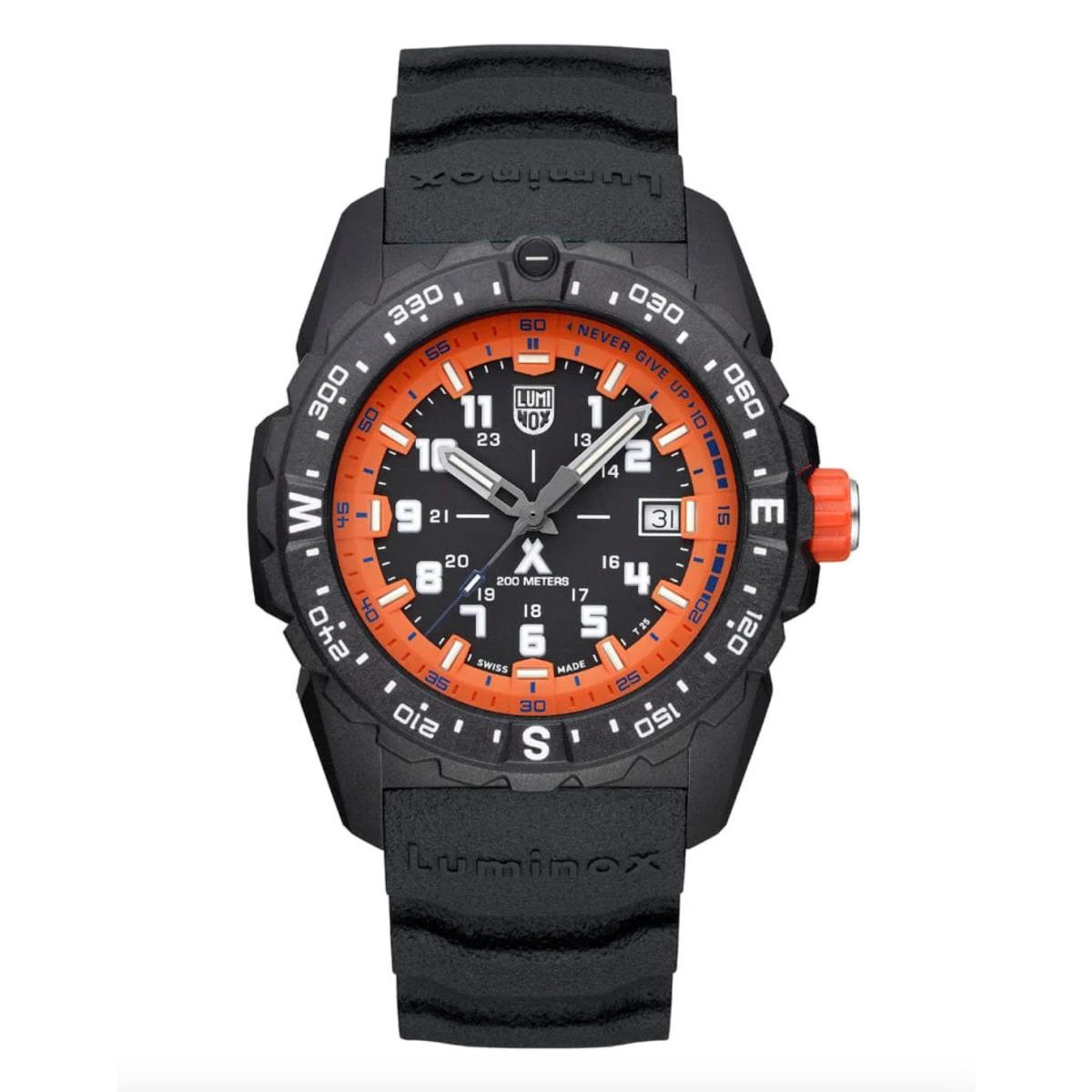 Luminox XB.3739 Bear Grylls Survival Mountain Orange Rubber 43mm Men`s Watch