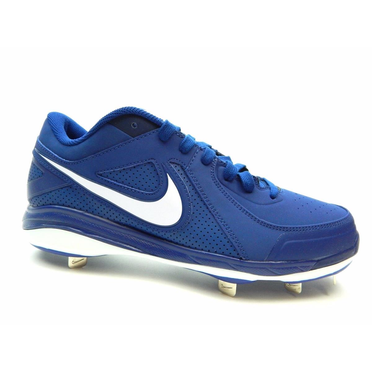 Nike Men`s Air Mvp Pro Metal 524641 410 Cleats Royal Shoes Size 12.5 - Blue