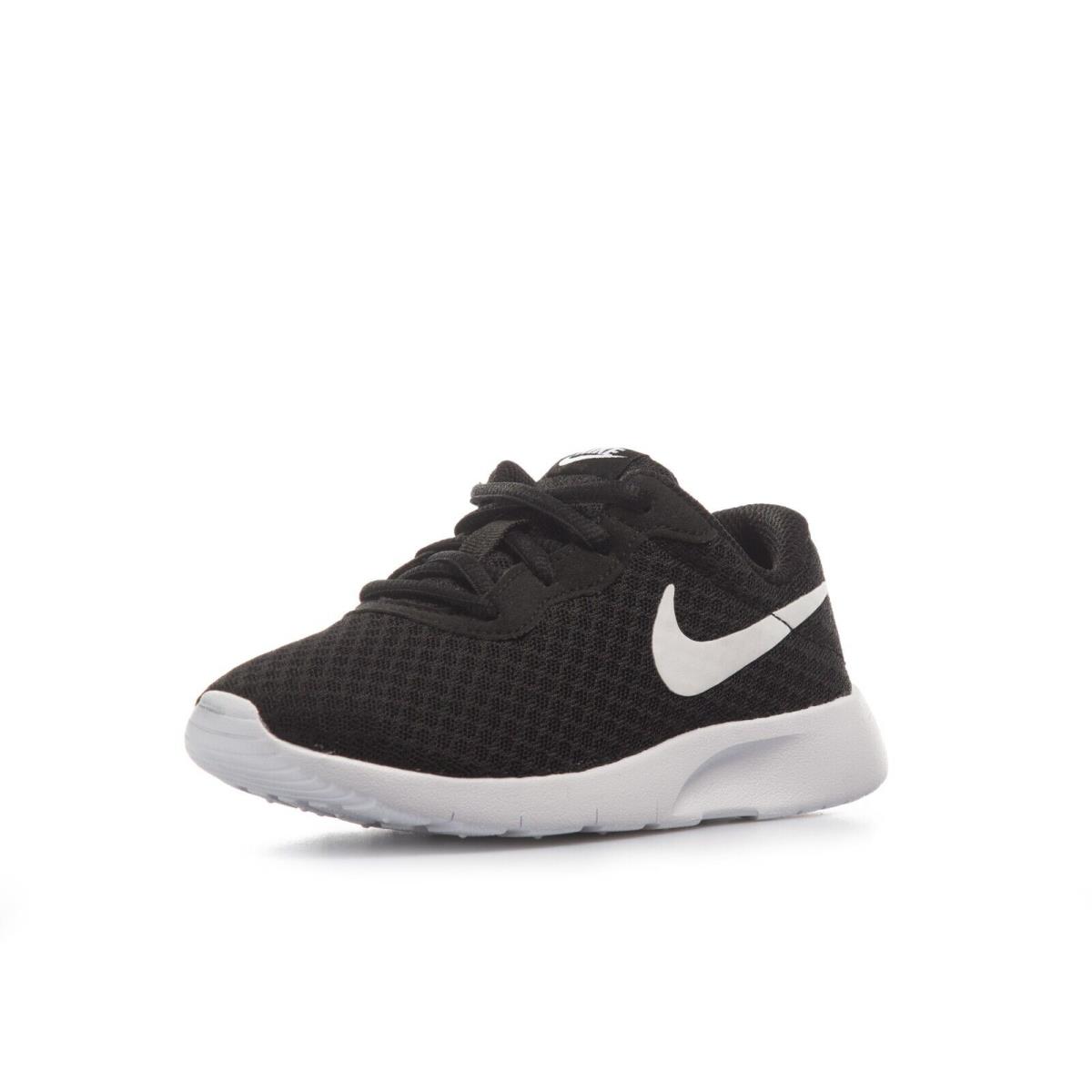 Nike Kids Tanjun PS Black/white Running Shoes Size 11C