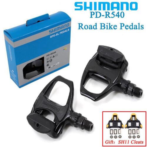 Shimano PD-R8000/R7000/R550/R540 Spd-sl Clipless Pedal with Road Bike SH11 Cleat R540
