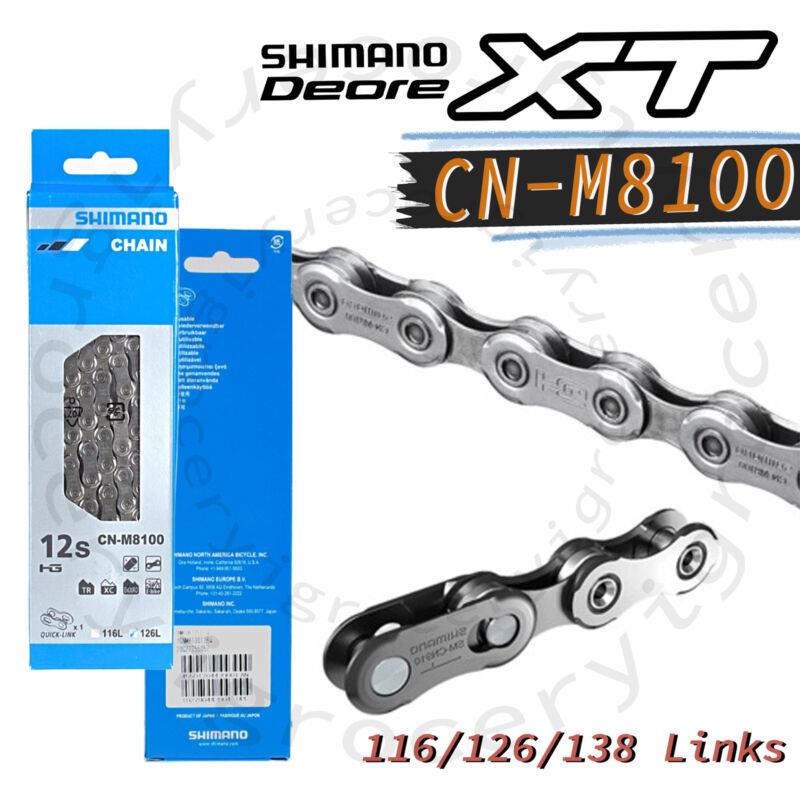 Shimano Deore XT CN-M8100 Chain 12 Speed 116/126/138 Links W/quick Link