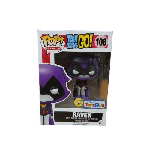 Funko Pop Teen Titans Go 108 Raven Glow in The Dark Toys R Us Exclusive DC TV