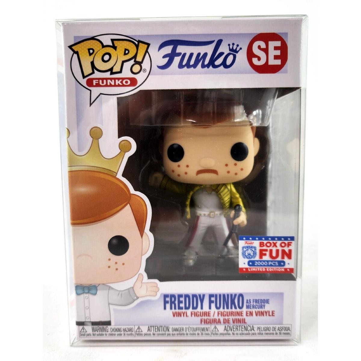 Funko Pop Freddy Funko As Freddie Mercury Metallic Box of Fun Exclusive 1/2000