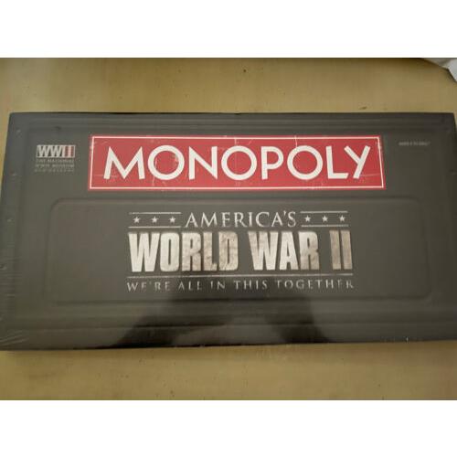 Monopoly World War II Hasbro Board Game - We Are All In This Together Perfect