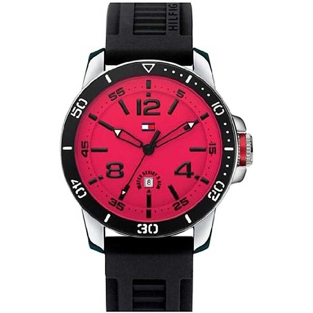 Tommy Hilfiger Synthetic Black Dial Men`s Watch 1790848