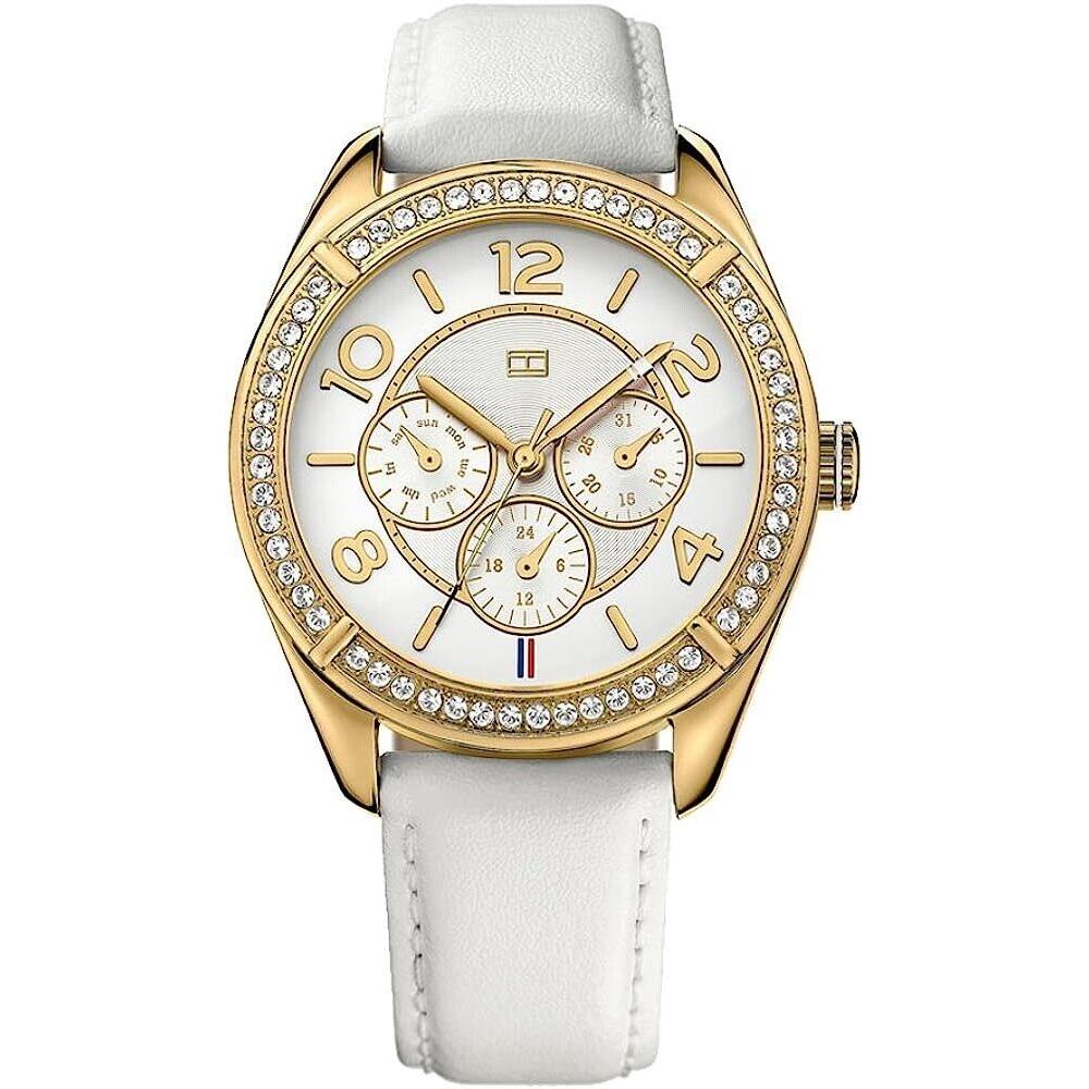 Tommy Hilfiger Watch 1781247 White Leather Band