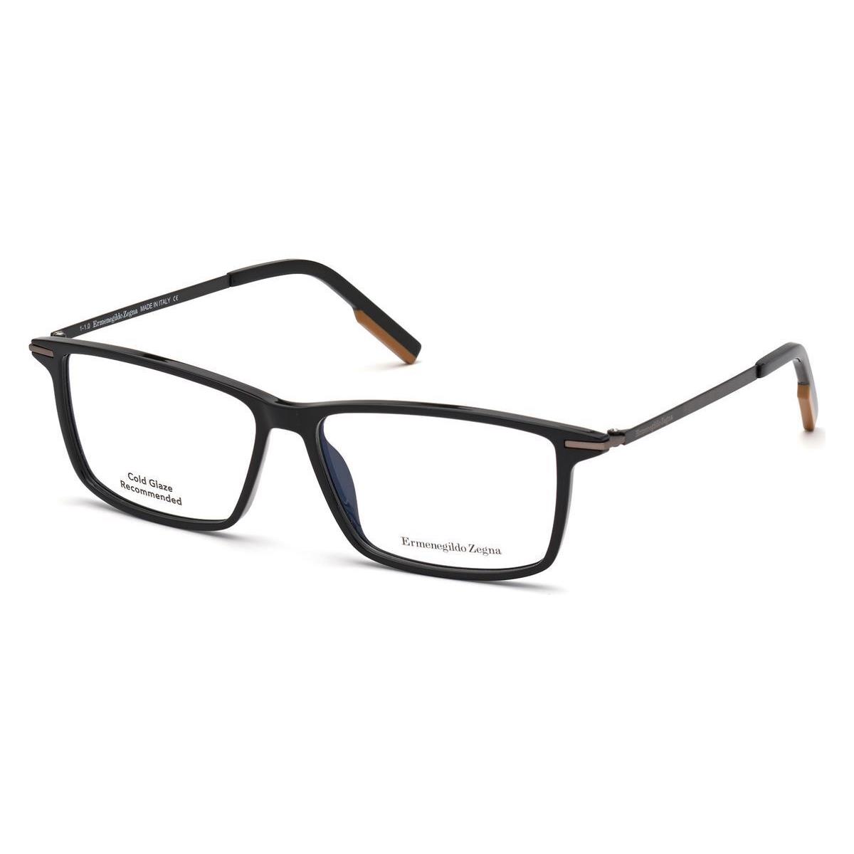 Ermenegildo Zegna EZ5204 Eyeglasses Shiny Black 58mm