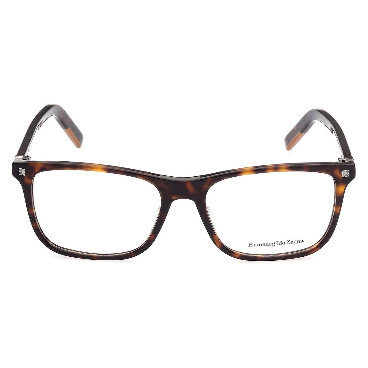 Ermenegildo Zegna EZ5187 Eyeglasses Shiny Classic Dark Havana Vicuna 56mm