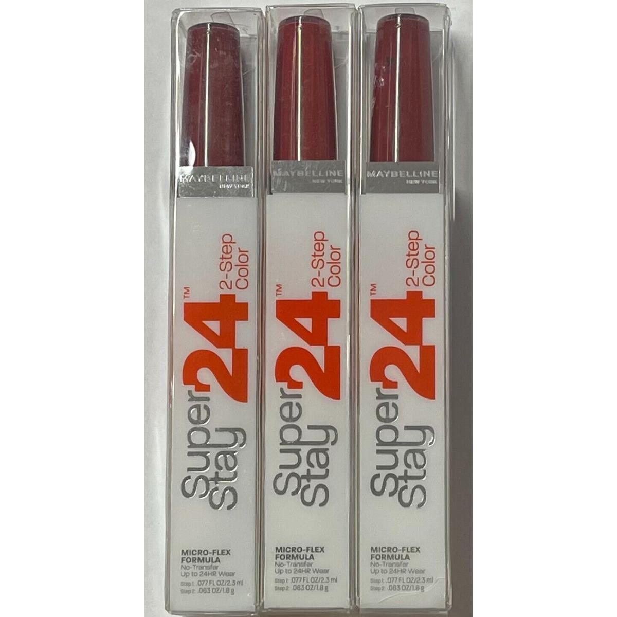 Maybelline Superstay 24hr 2-Step Color 025 Keep Up The Flame 3 Pack