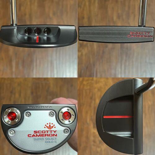 Scotty Cameron 2023 Super Select Golo 6 Putter - - Xtreme Dark - Red