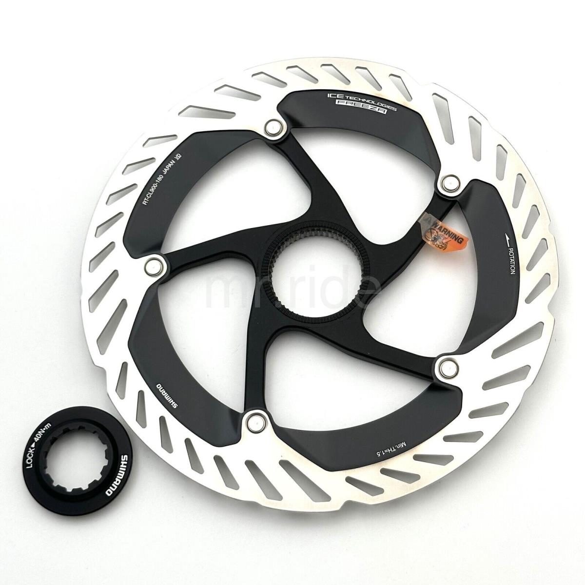 Shimano Dura-ace RT-CL900 Centerlock Bike Disc Rotor 180mm W/lockring Icetech