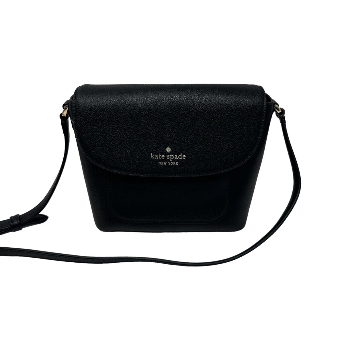 Kate Spade Elsie Pebbled Leather Black Crossbody Bag KE390