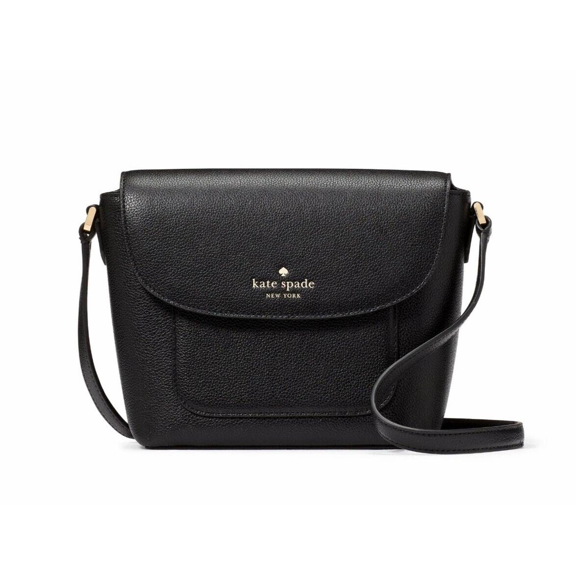 New Kate Spade Elsie Pebbled Leather Crossbody Black with Dust Bag Included