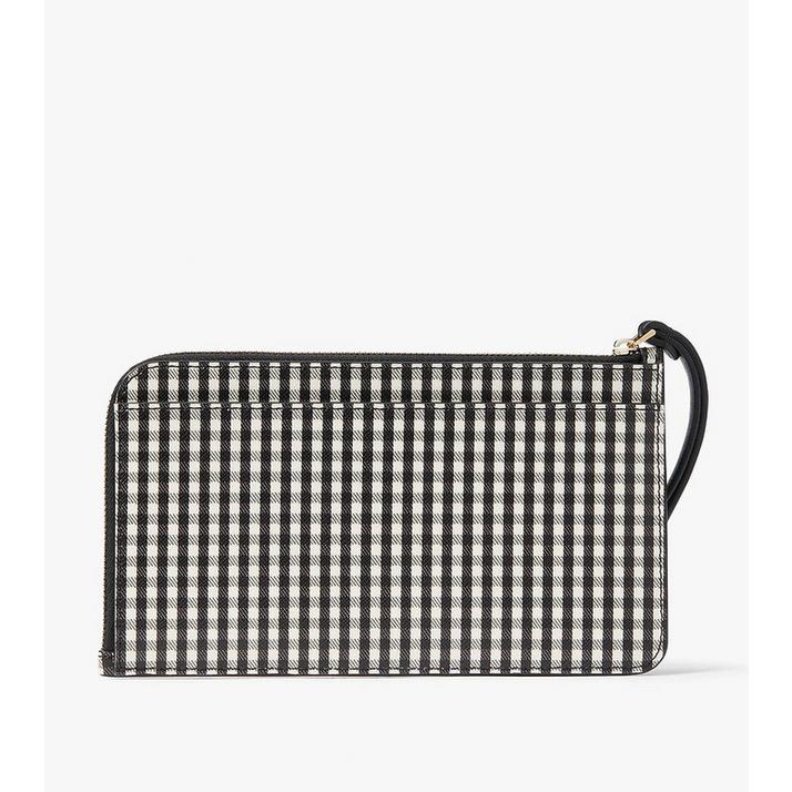 Kate Spade Medium L-zip Lucy Wristlet - Jazzy Gingham Print